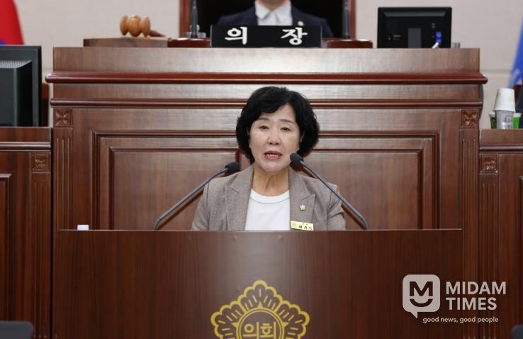 상주시의회 이경옥 의원, 5분 자유발언