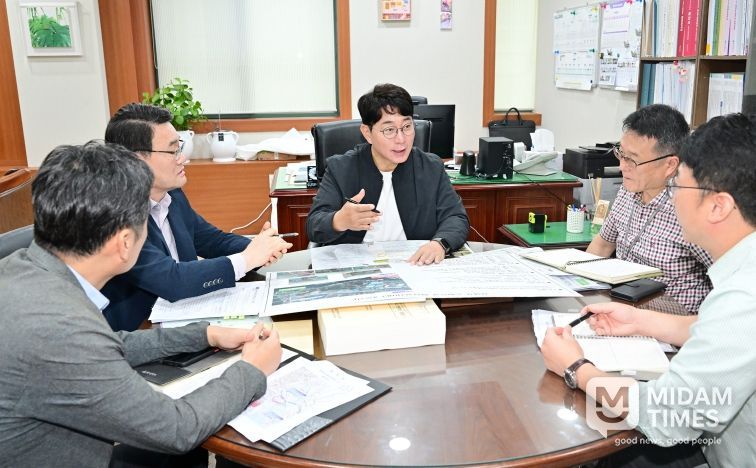 방인섭 예산결산특별위원장, 장생포순환도로 확장공사 간담회