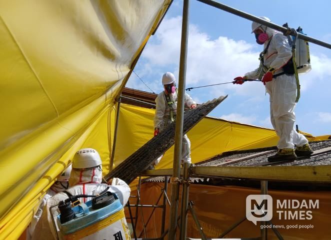 슬레이트 처리 지원사업 철거 공사 사진
