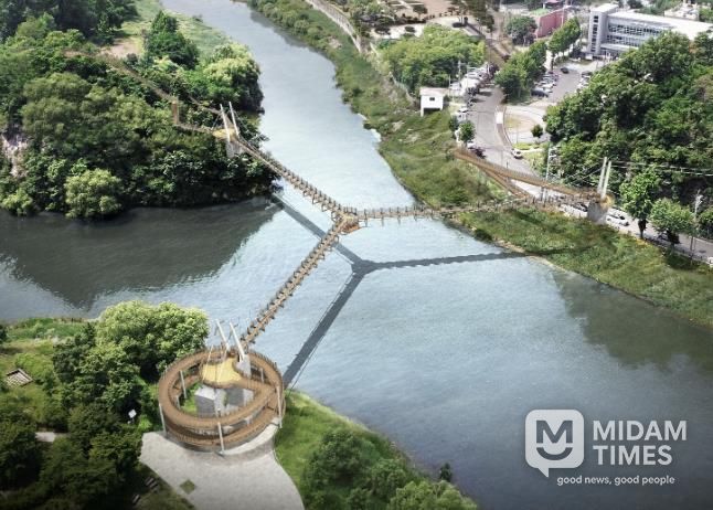 Y자형 출렁다리 조감도