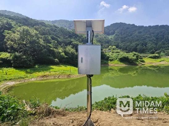 수위계측기 설치 사진