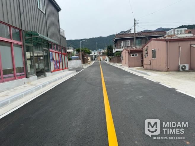 남해군 도시계획도로 꿈나눔센터 진입도로 24일부터 전면 개통