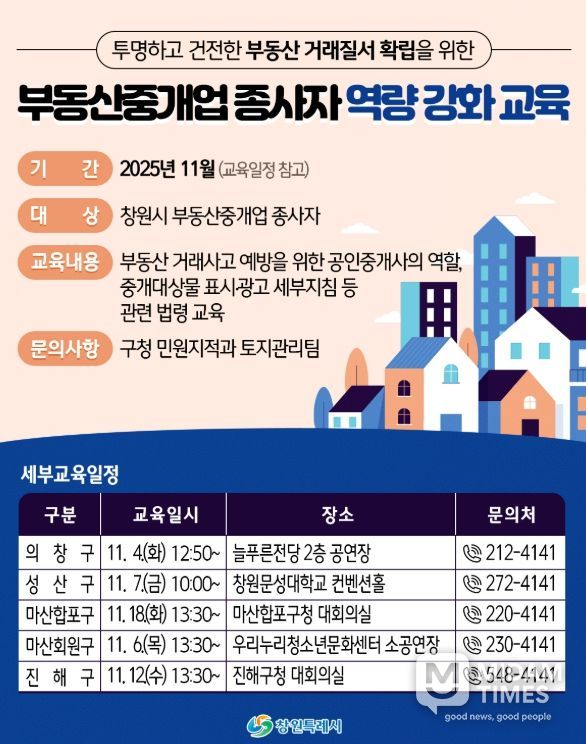 창원특례시, 부동산 거래사고 예방 교육