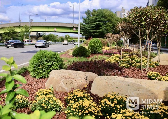 올림픽대로 한남 녹지