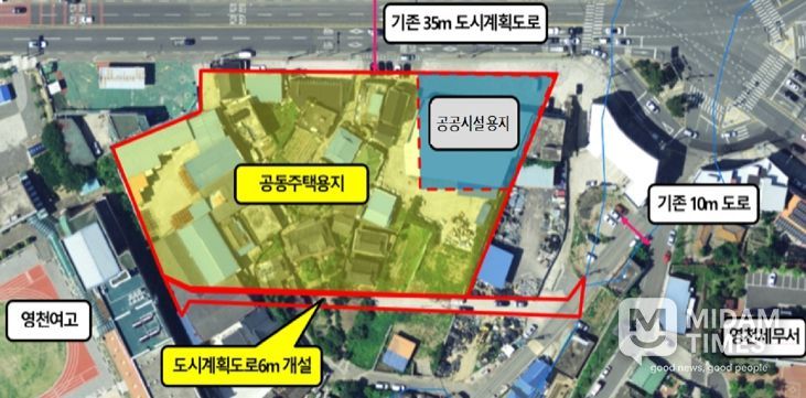 성내동 마을정비형 공공임대주택 사업 위치도