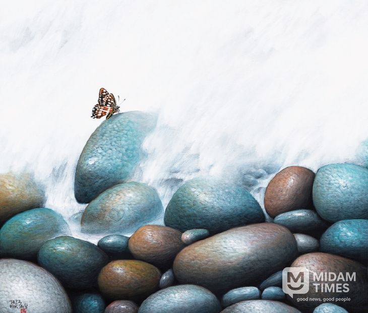 남학호 46년 화업, 돌과 나비로 완성한 ‘불이(不二)의 세계