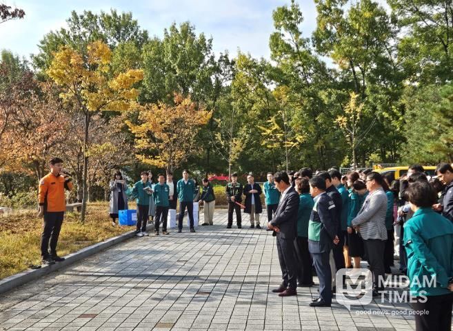 포항교육지원청 화재 대비 합동소방훈련 실시 사진