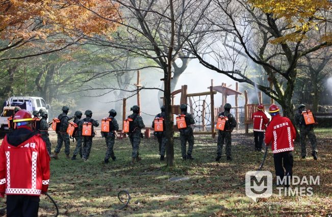 2025년 산불진화 통합훈련