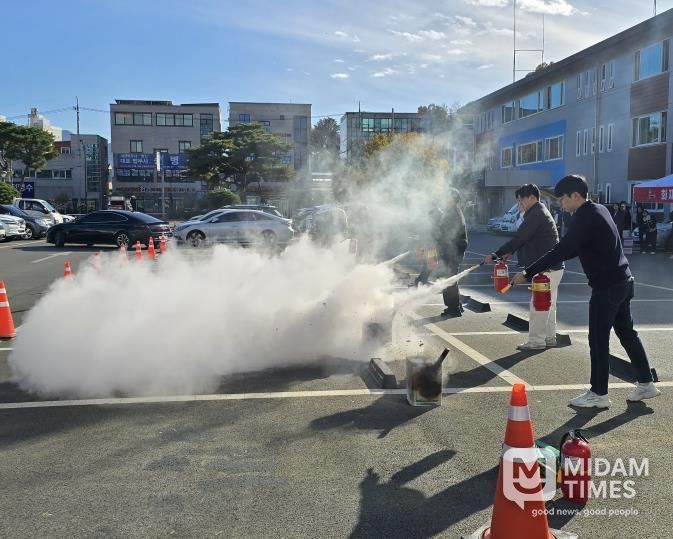 상주시, 2025년 시청사 직장소방훈련 실시