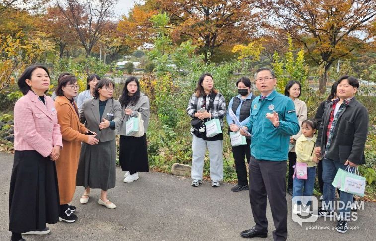 문석주 의원, 상안유치원 소방진입로 개설 예정지 현장점검