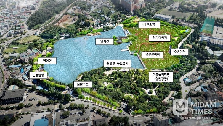 덕진공원, 체류형 문화공원으로의 변신 ‘눈앞’ (사업 조감도)