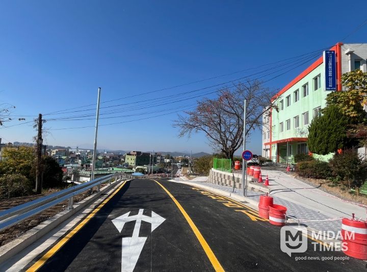 사천읍 행정복지센터~ 구.동성초교 간 도시계획도로 개통