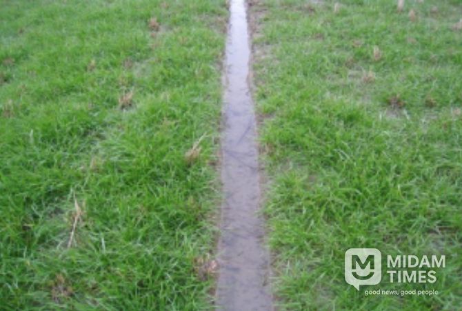 배수로가 정비된 재배지