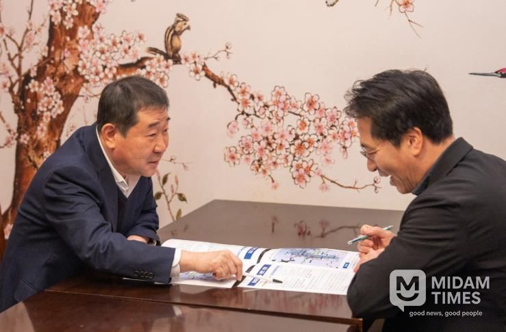 이재영 군수 이호 한국교통연구원 철도교통연구본부장 면담
