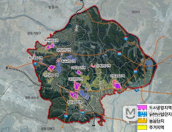 공업지역 현황도