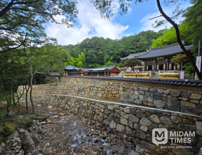 홍룡사 대웅전 주변 석축정비공사 후 사진