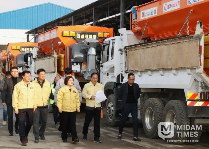 김보라 시장, 제설작업장 점검…현장 대응력 높인다