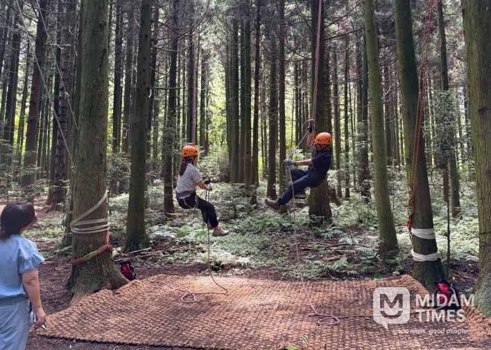 붉은오름휴양림 내 모험숲