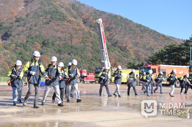 산불 대응 소방전술 시연회