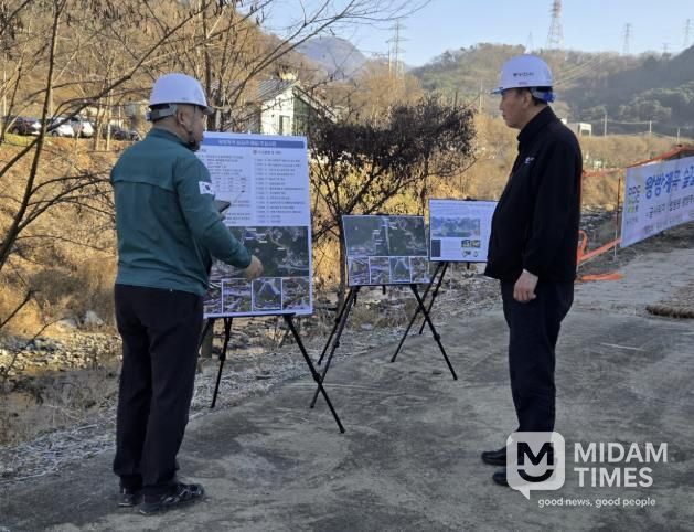 동두천시장, ‘왕방계곡 숲길(트레일) 조성사업’ 현장 점검