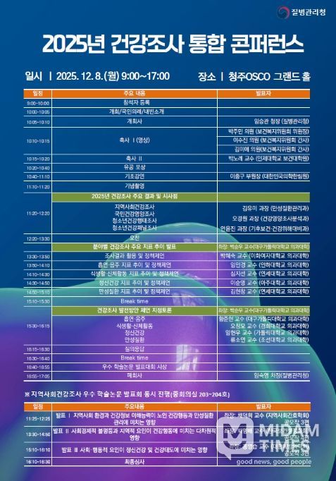 2025 건강조사 통합 콘퍼런스 포스터