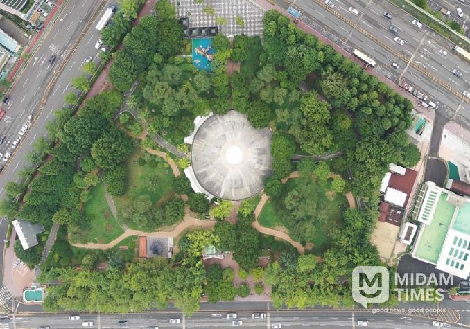 삼각지공원 벽천분수 설치 등 정비공사