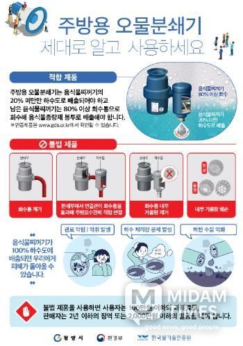광양시, 불법 주방용 오물분쇄기 판매·사용 집중단속 실시