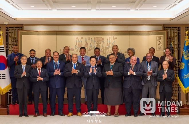 태평양도서국 외교장관 단체 접견(대통령실)