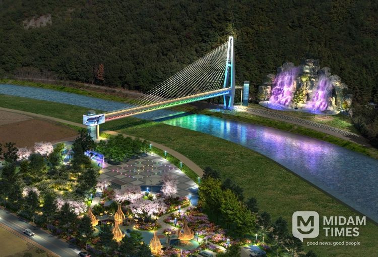 주진불빛공원 조감도(야간)