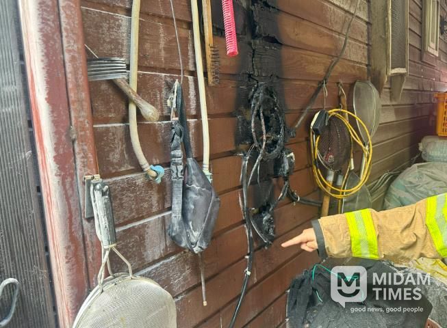 김천소방서, 소화기 초기 대응으로 주택화재 큰 피해 막아