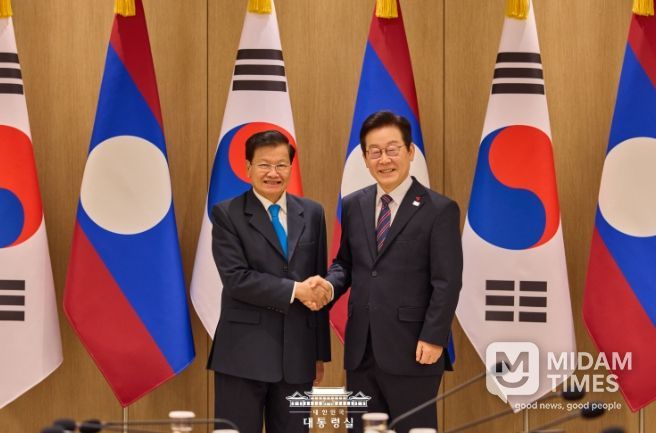 한·라오스 확대회담(대통령실)