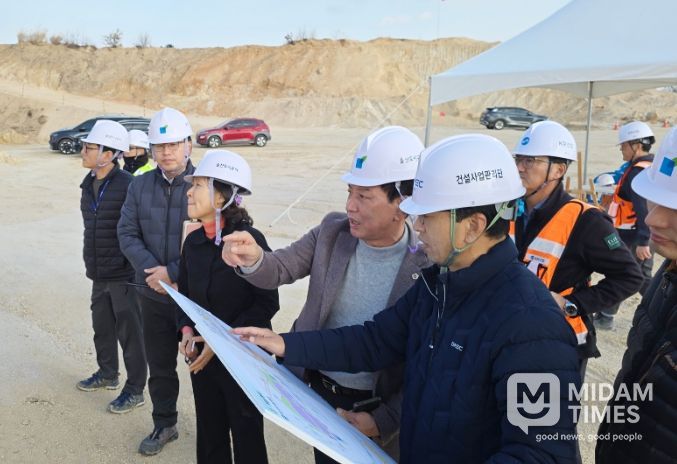 홍유준 문화복지환경위원장, 울산미포국가산업단지(미포지구) 개발사업 현장 방문