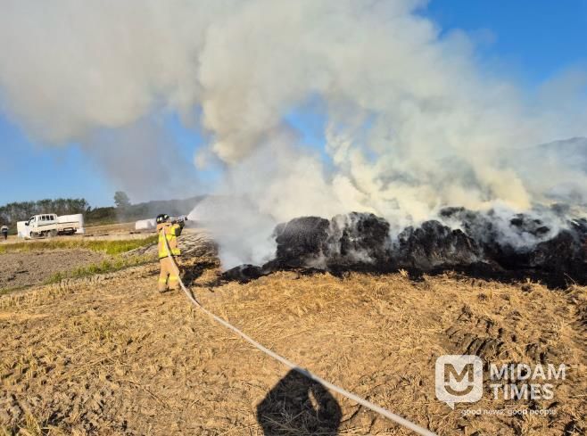 전남소방 메마른 대지에 불티는 치명적... 도민 안전 위해 소각 자제 부탁