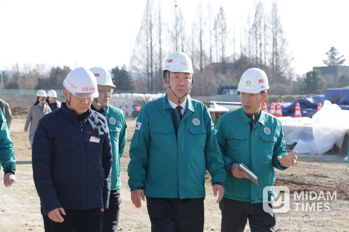 이범석 청주시장, 농수산물 도매시장 현대화사업 동절기 현장 점검