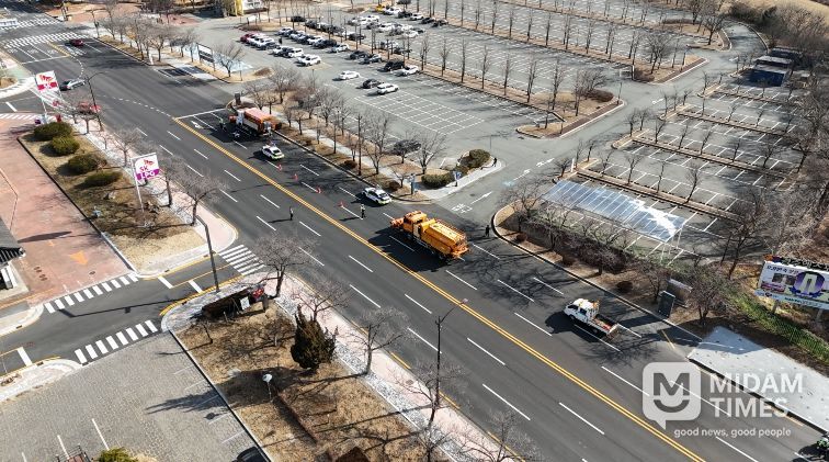 20일 겨울철 폭설 대응을 위한 관·경 합동 제설훈련을 실시했다.