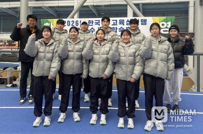 한국중·고육상연맹 동계합숙훈련 선수단, 예천서 더 큰 꿈 꾼다