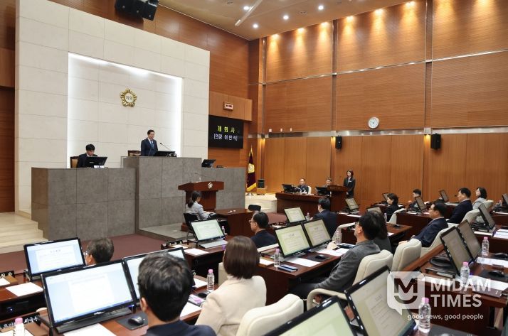 금천구의회 제259회 임시회 제1차 본회의 모습