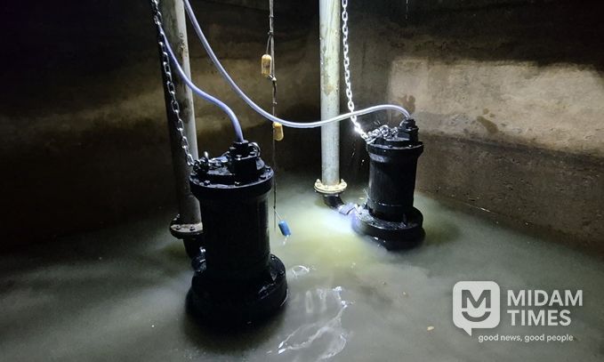 여의도 공동구 내 집수정 중온수용 배수펌프 설치