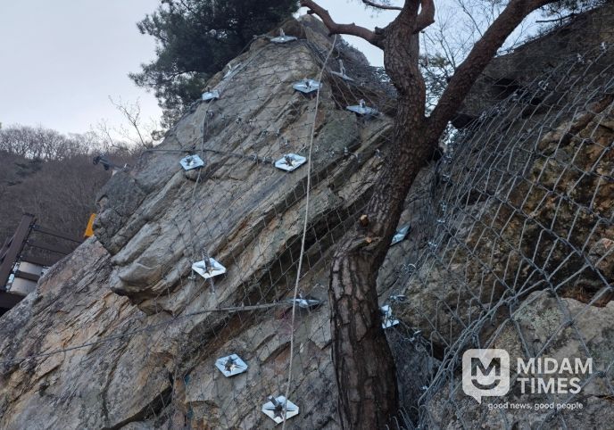 삼악산 호수케이블카 생태탐방로 사면 보강공사