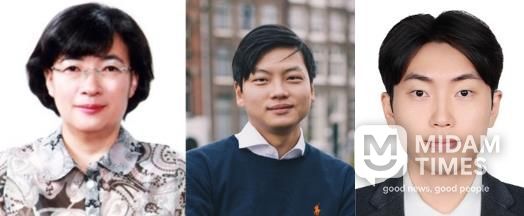 경상국립대학교 김명옥 교수, 최경환, 강민화(왼쪽부터)