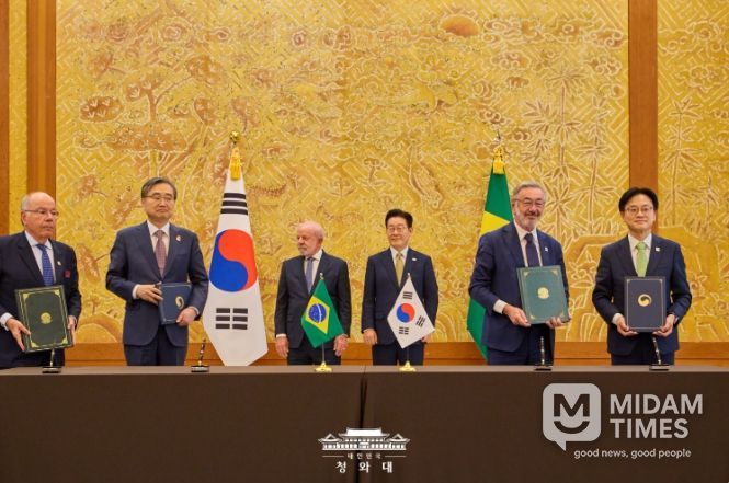 한·브라질 양해각서 체결식(청와대)