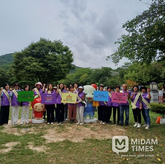 군민참여단 수승대 휴가철 집중 디지털 성범죄 예방 캠페인