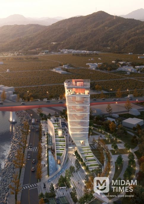 사천 선상지 조감도