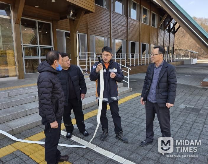 안심하고 찾는 성주봉자연휴양림, 소방합동훈련 실시