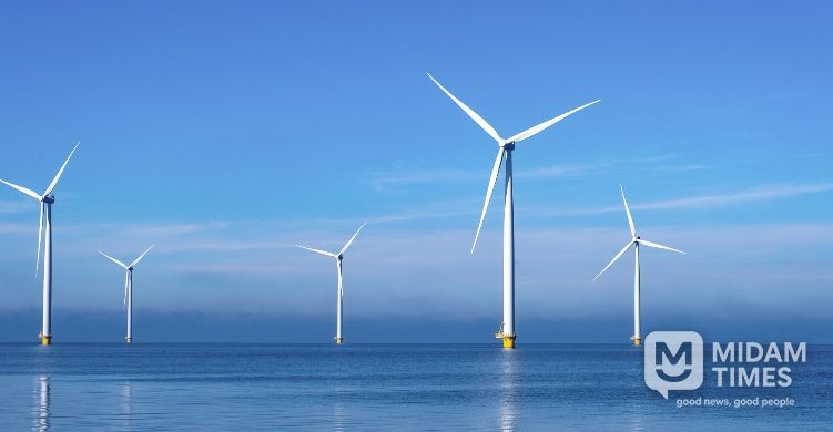 해상풍력 단지 조감도