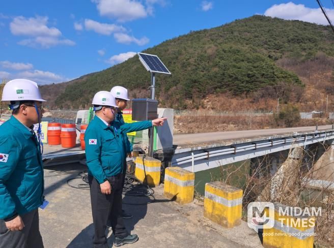 산청군 수해복구 건설현장 집중 점검 (2) 자양교 수해복구 현장
