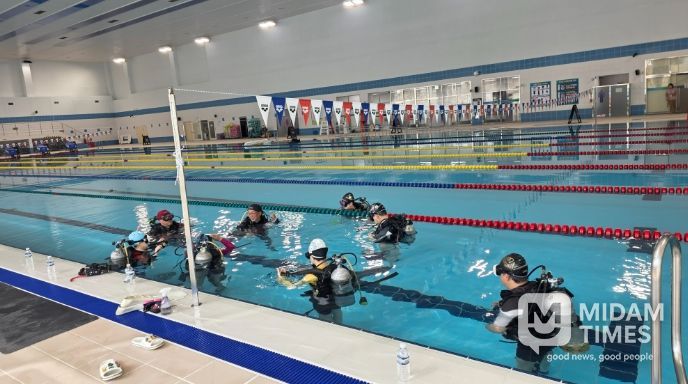 울주종합체육센터, ‘고객의 날’ 기념 스쿠버다이빙 체험 강습에 지역 주민 큰 호응