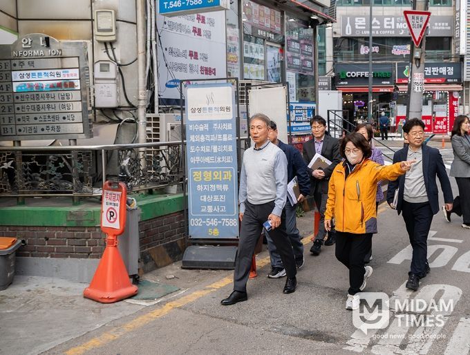 윤환 계양구청장, 상반기 동 방문 건의사항 현장 점검