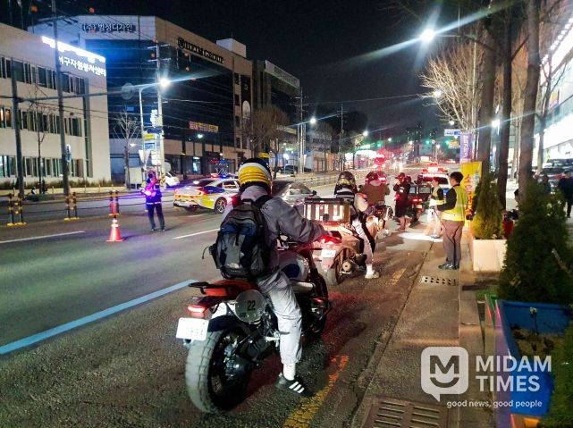 이륜차 소음 합동단속