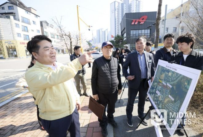 배방읍 장재리 공영주차장 조성 관련 현장점검